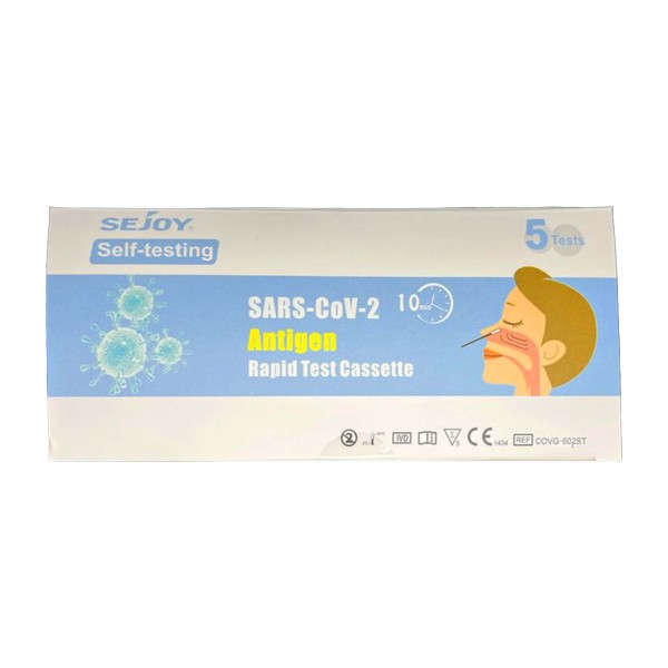 Sejoy SARS-CoV-2 Antigen Selbsttest 5er 6-sprachig